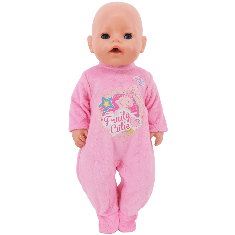 Vestiti per bambole rosa per 43Cm Born Baby Reborn Doll accessori per vestiti 18 pollici bambola americana giocattoli per ragazze regalo la nostra generazione Nenuco