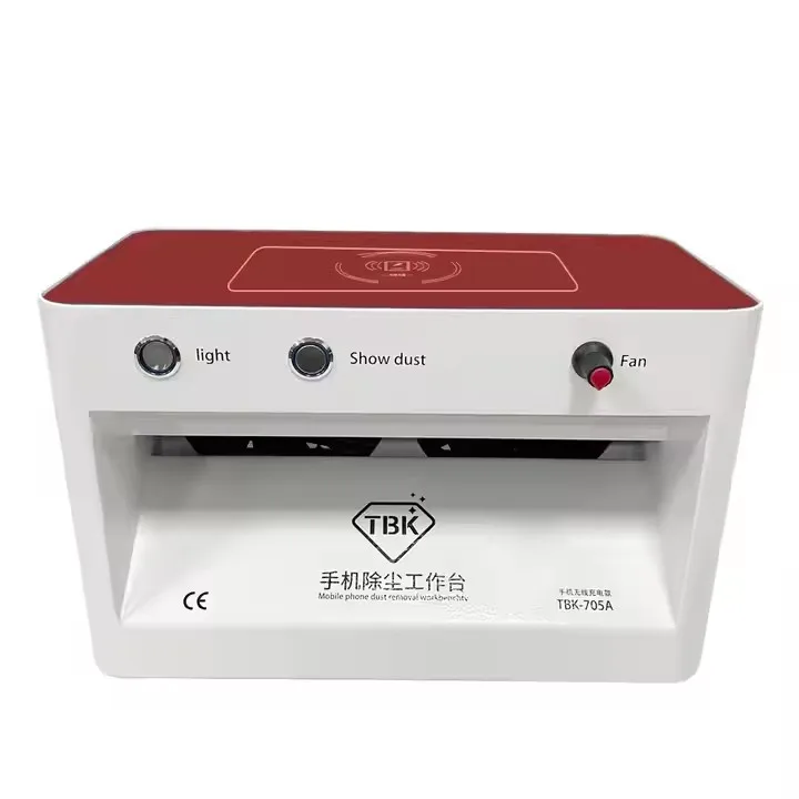 

TBK-705A Wireless Charging Mini Dust Room Removal Workbench Dust Extraction Dedustirepairng for Lcd Mobile Phone Repair