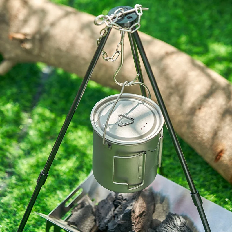 Titanium Folding Mug Camping Cookware Set 5