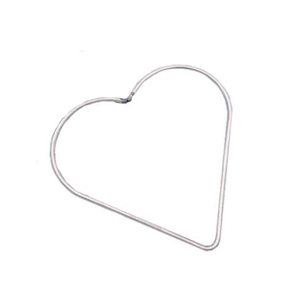 Aro de Metal soldado con estrella de cinco puntas para manualidades, suministros de decoración de corazón de amor, piezas de bricolaje