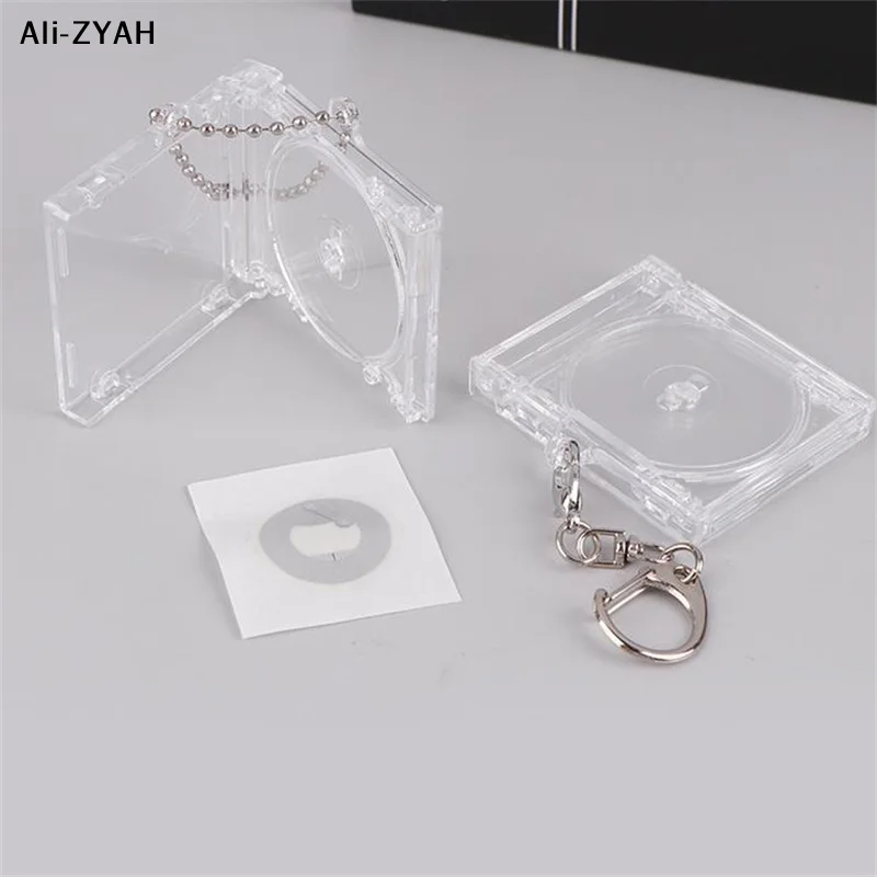 【Z】Mini NFC Functional CD Disc Case Key Chain Peripheral Commemorative Album Key Holder For DIY Backpack Pendant ﻿