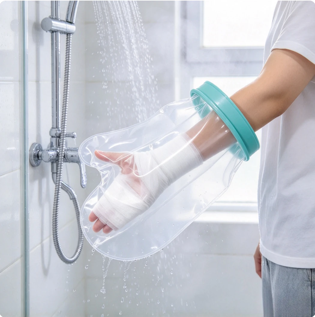 Broken Shower Waterproof Cover, Gypsum Shower Waterproof Cover, Leg and Foot Waterproof Protective Cover