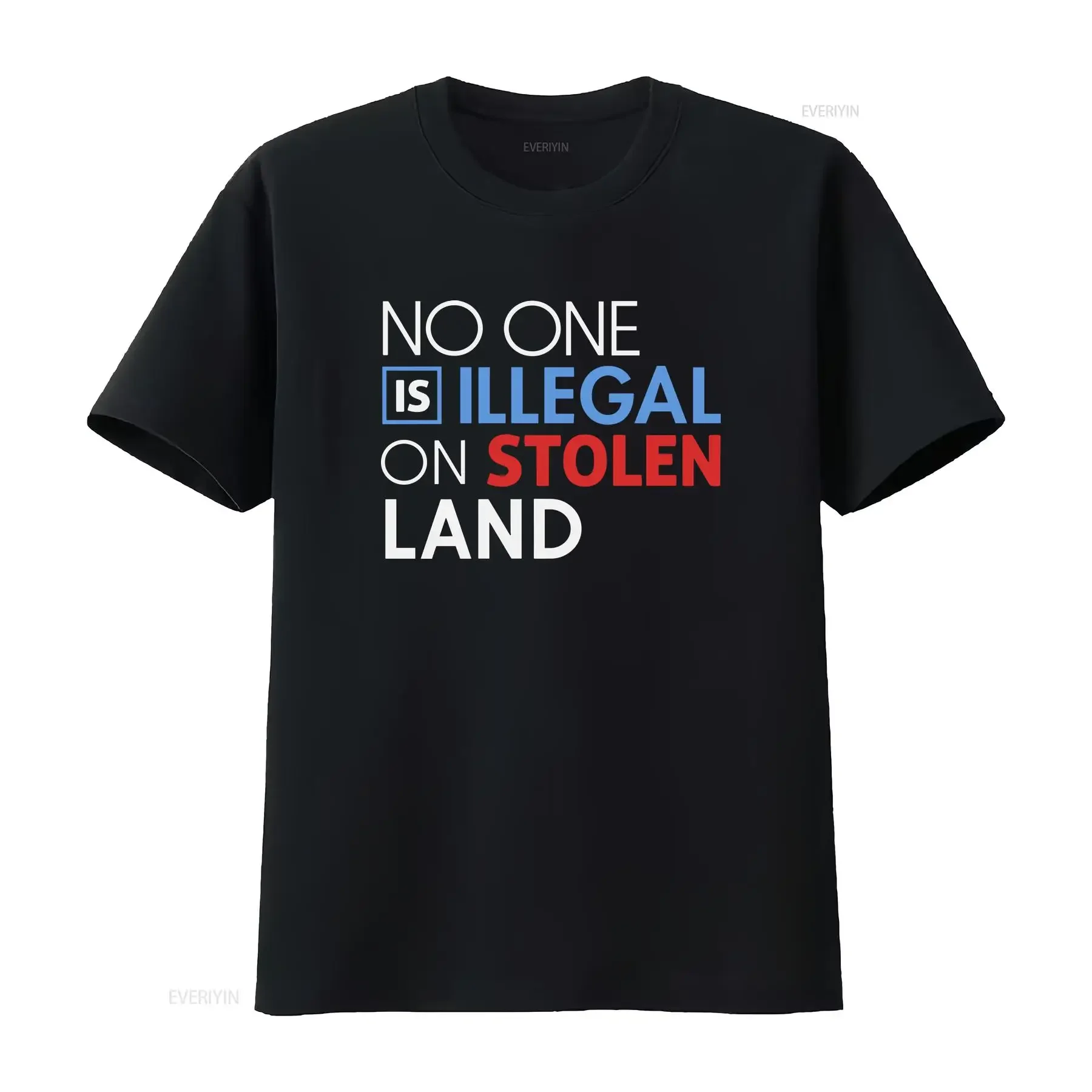 Immigration Reform T Shirt No One is Illegal on Stolen Land immigranT for women or men human rights political protest vintage