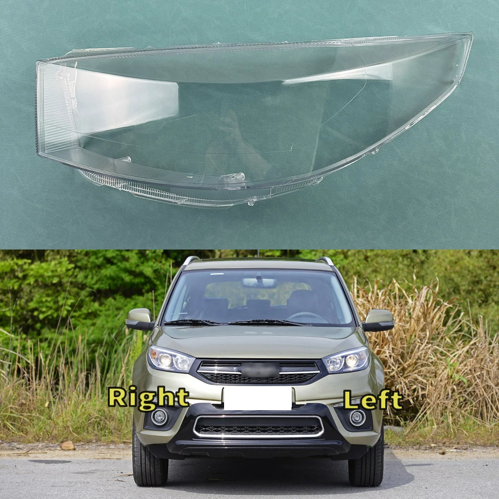 

For Chery Tiggo 3 2014 2015 2016 Headlight Cover Transparent Lampshade Lamp Case Headlamp Shell Plexiglass Replace Original Lens