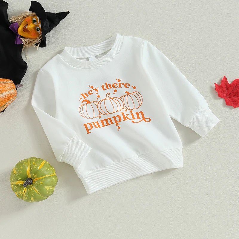 Kids Halloween Hoodies Long Sleeve Ghost Print Sweatshirts Children Autumn Pullovers Toddler Trick or Treat Outfits for Fall