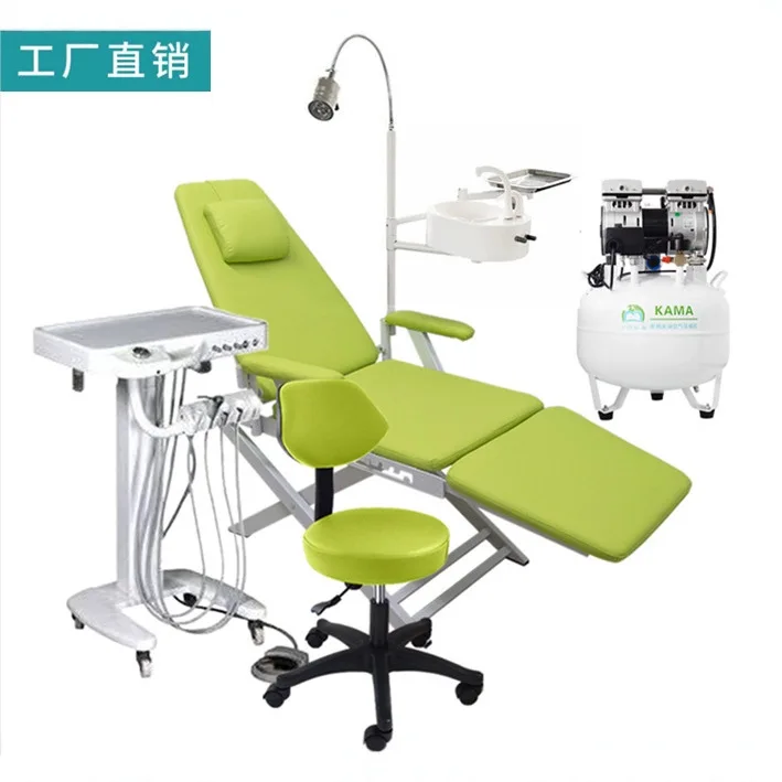 Simple portable folding chair, simple recliner, oral and dental chair, mobile cart light chair