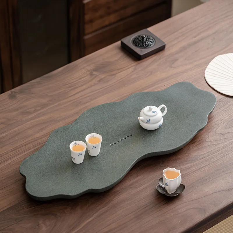 ^Serving Decorative Tea Tray Vintage Chinese Hospitality Ceremony Accessories Tea Tray Irregular Office Bandejas Home Products
