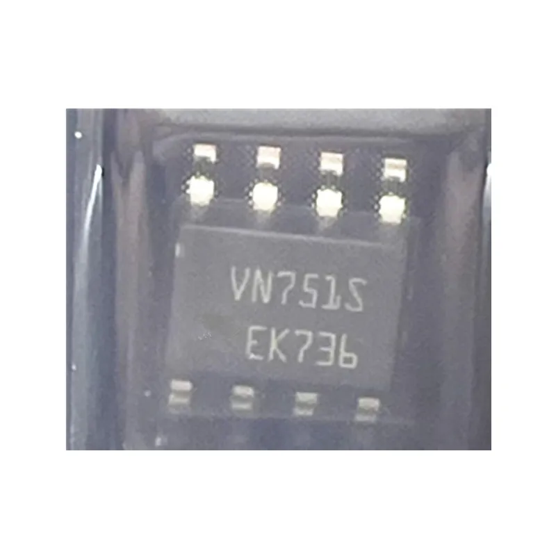 5pcs 100%New VN751STR silk-screened VN751S packaged SOP8 power electronic switch IC chip Original Stock