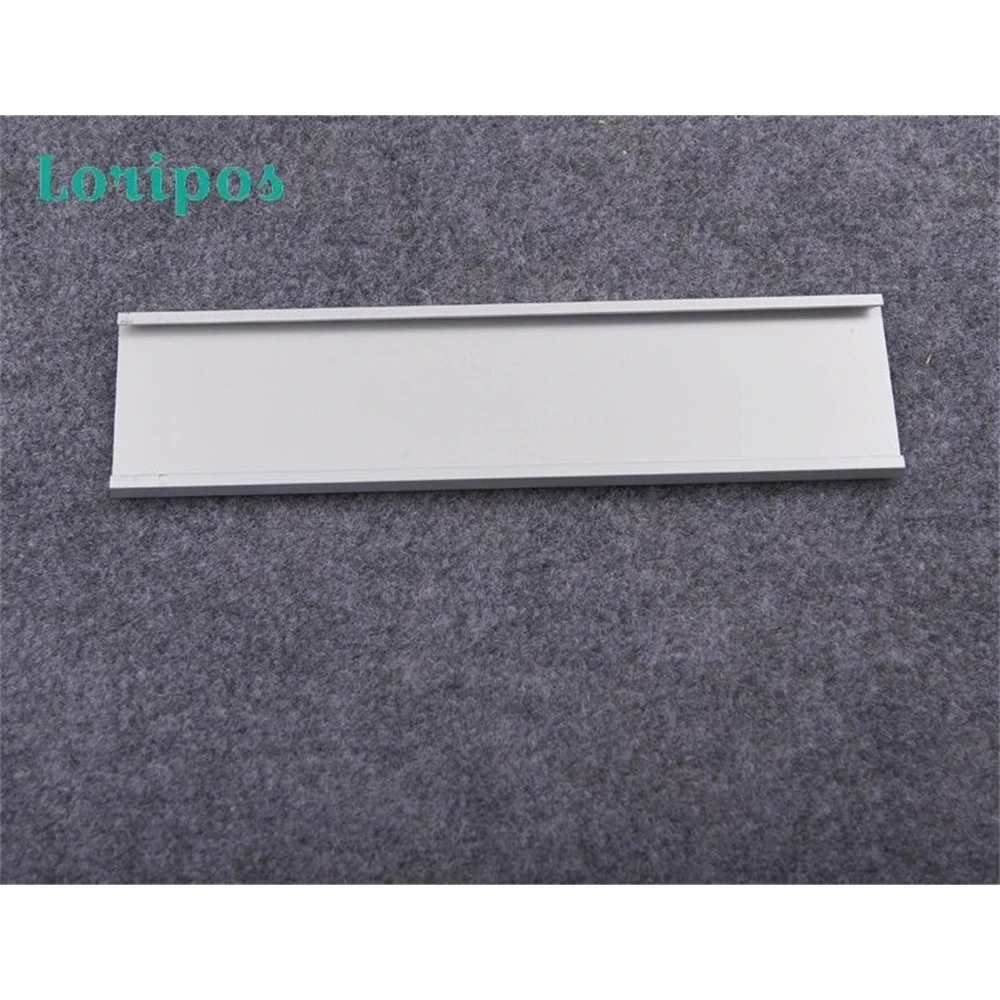 Alloy Sign Holder Office Sign Frame Screen Isolation Signage Rack 5.4*20cm Data Strip Metal Shelf Talkers Name Tag Display Frame