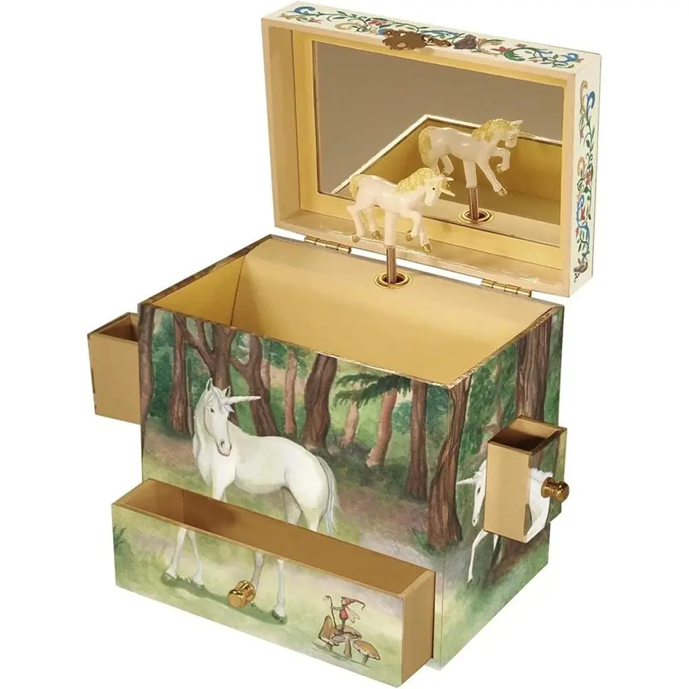 

Twirling Unicorn Horse Music Box Plays 'The Unicorn' for Enchanted Keepsakes