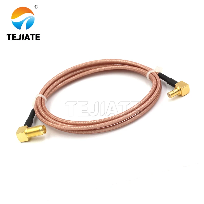 1PCS SMA-KW to SMB elbow connection line SMB-KW SMB-JW to SMA-KW adapter line RG316 extension line impedance 50 ohms