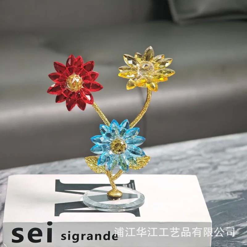 

Скандинавский свет, роскошное украшение для гостиной, креативный подарок на день рождения, хрустальное стекло, украшение ручной работы