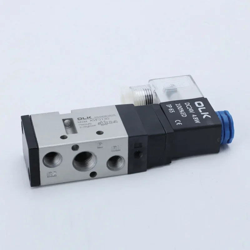 

Solenoid valve Double headed kvf3130 Double control 5 Way 2 Position Power down hold Pneumatic directional valve