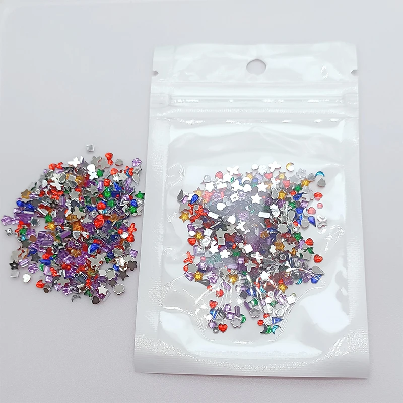 100/500Pcs Per Box Acrylic Ultra-Thin Dental Drill Flat Bottom Special Shape Thin Sheet Dental Drill Colorful Oral Decoration