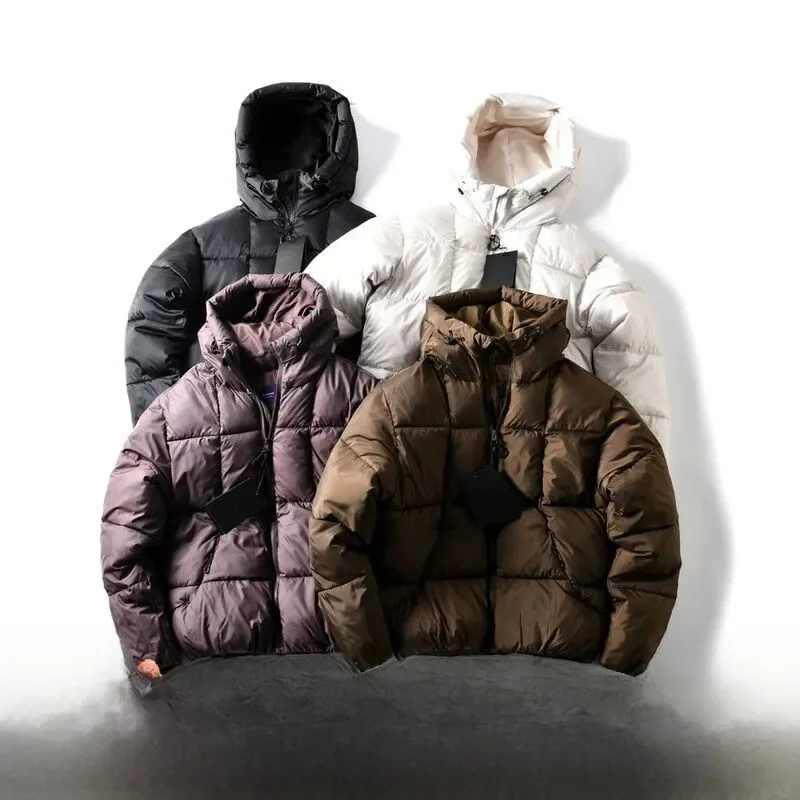 

Puffy Bread Cotton Jaet down Alternative Outdoor Mountain Series Airy Particle Filled Hooded Youth Trendy Long Sve Coat