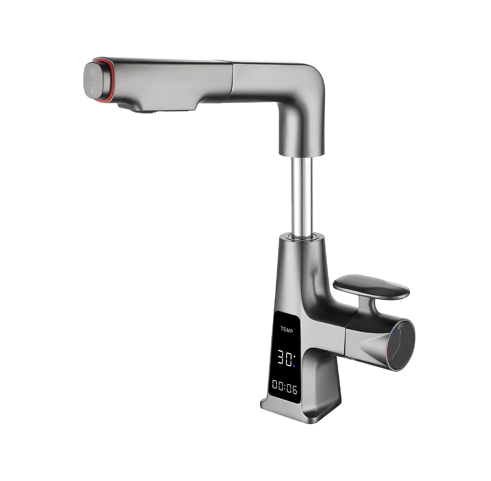 

Pull-out type, hot and cold, basin, faucet, smart, digital display, face wash, hand wash, lift type