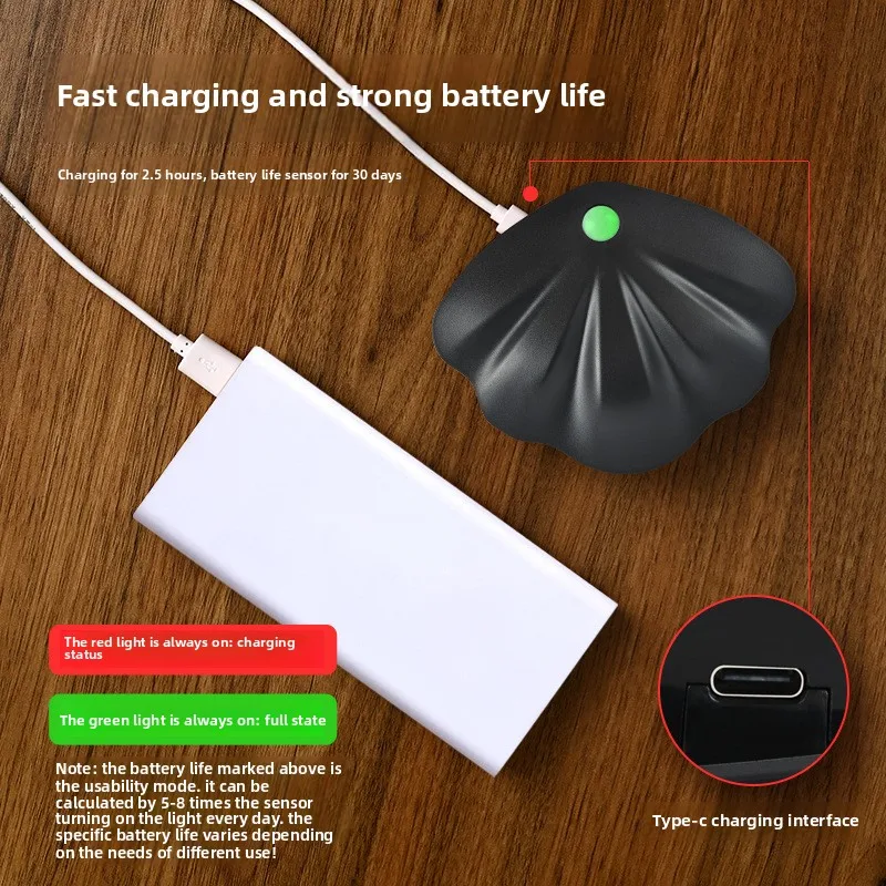 Intelligent Led Charging Human Body Sensor  Night Light Wiring-free Magnetic Indoor Wall Light House