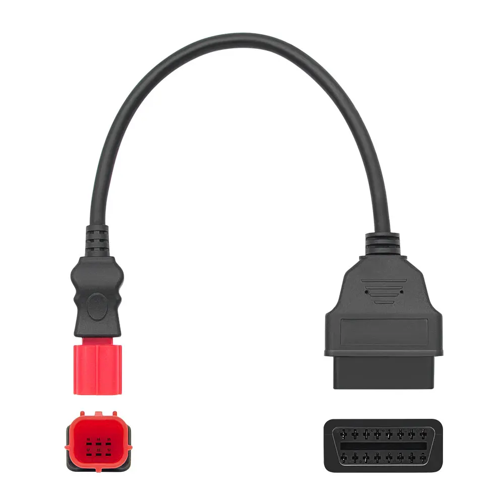 OBD2 Cable for Motorcycle 6PIN to 16PIN OBD2 Adapter Compatible for Honda Motorcycle