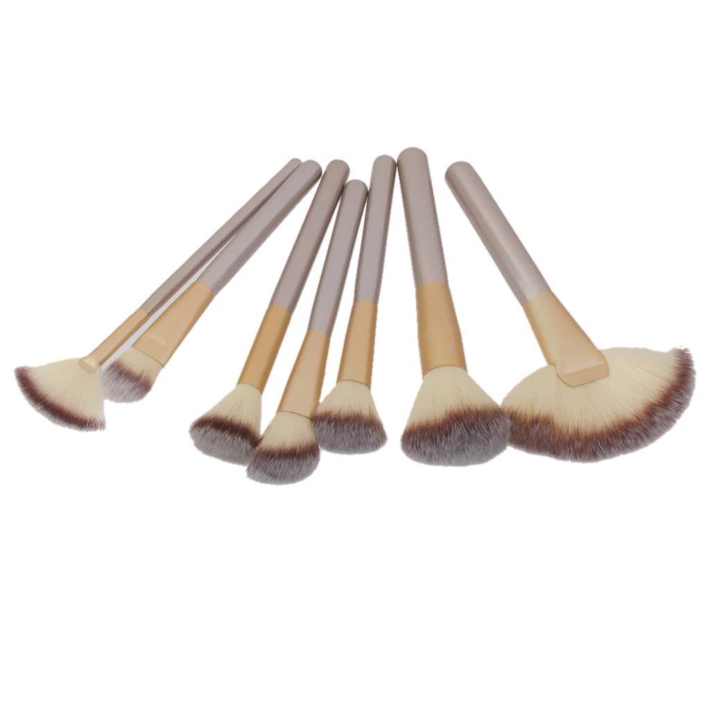 메이크업 브러쉬 세트 골판지 시니 롱 헤어 블러쉬 및 파운데이션 뷰티 도구 여성용 화장품 가방 포함