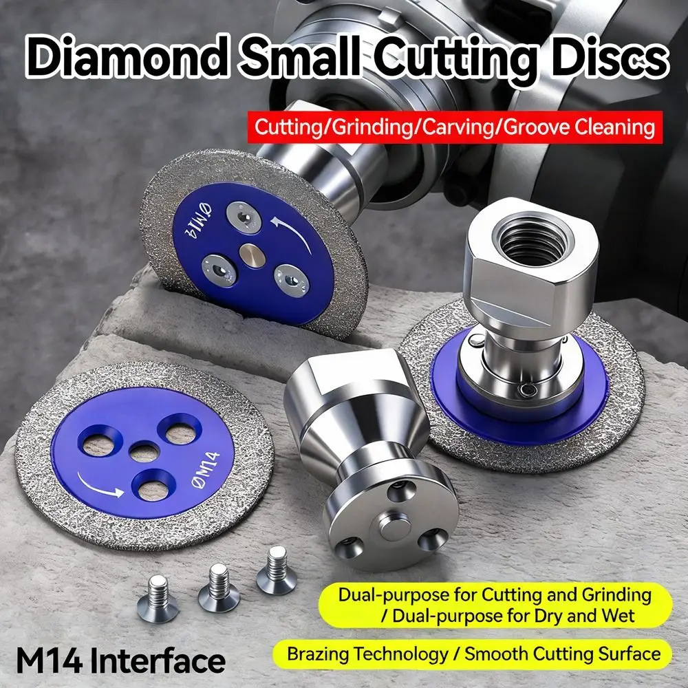 

Wear-Resistant Diamond Saw Blade Cut & Grind Dual-Use High Hardness Stone Cutting Disc Diamond Coated Circular