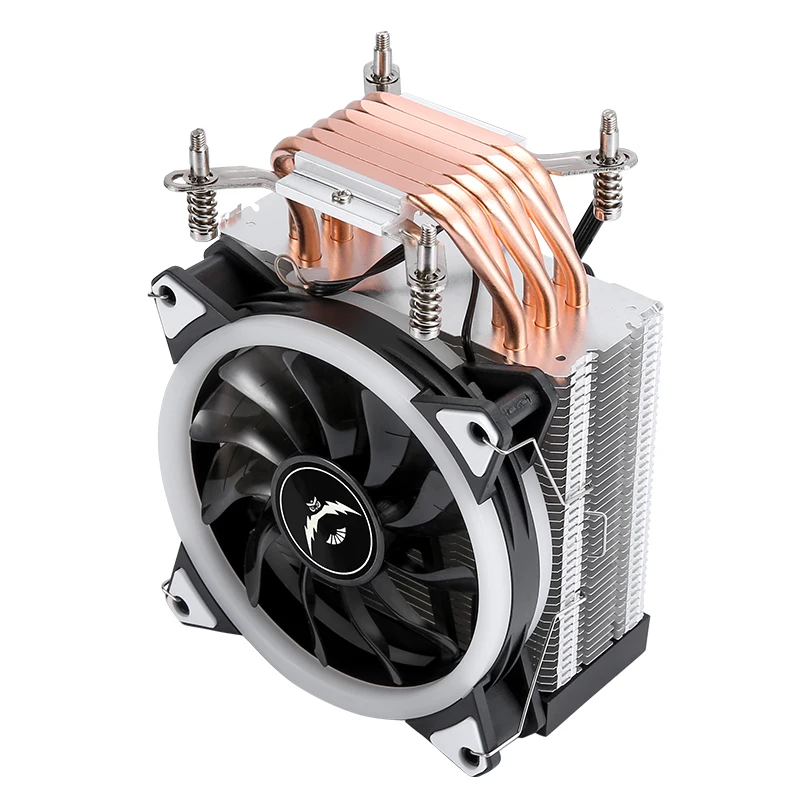 LGA2011 refroidisseur 120mm 4/6 caloduc x79 x99 ventilateur de processeur refroidi par Air 3 broches/4 broches Compatible Intel 1200 1700 115x 18xx 1366 2066 i5 i7 E5