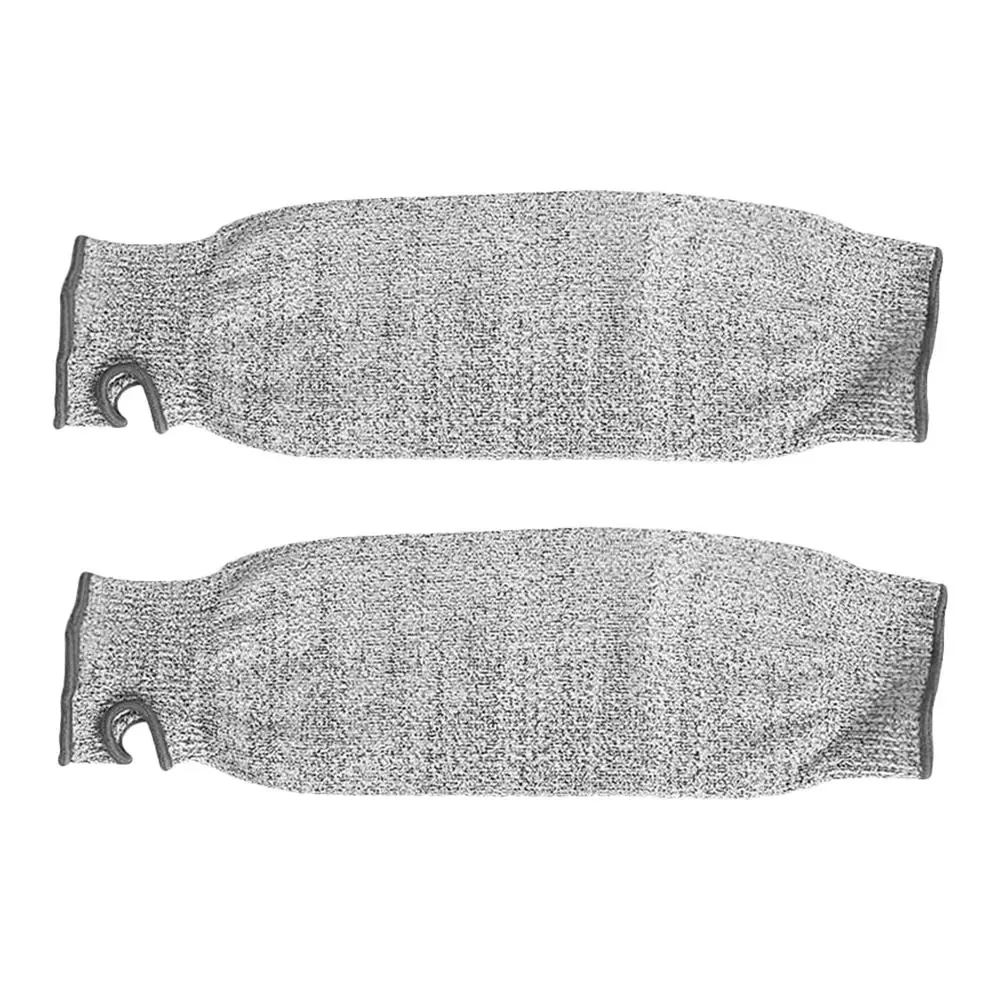 

2 Pcs Cut Resistant Arm Sleeves Protective Gardening Women Breathable Thumb Hole Arm Protection Case Kitchen Yard Pet Grooming