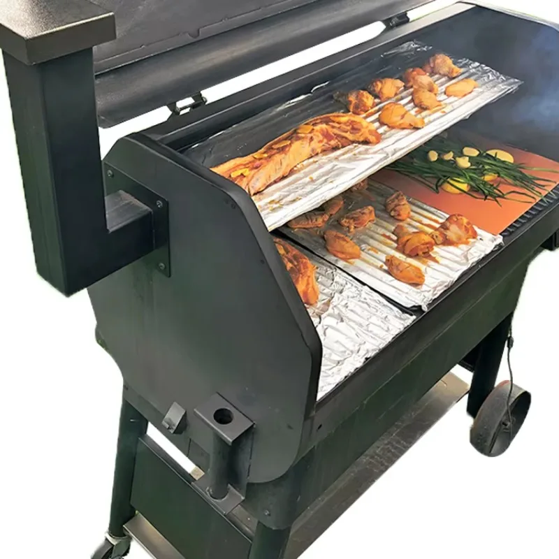 Professional Custom Florabest Bbq Grills Pellet Smoker With Upgrade Temperature Control for Camping, Garden Cooking