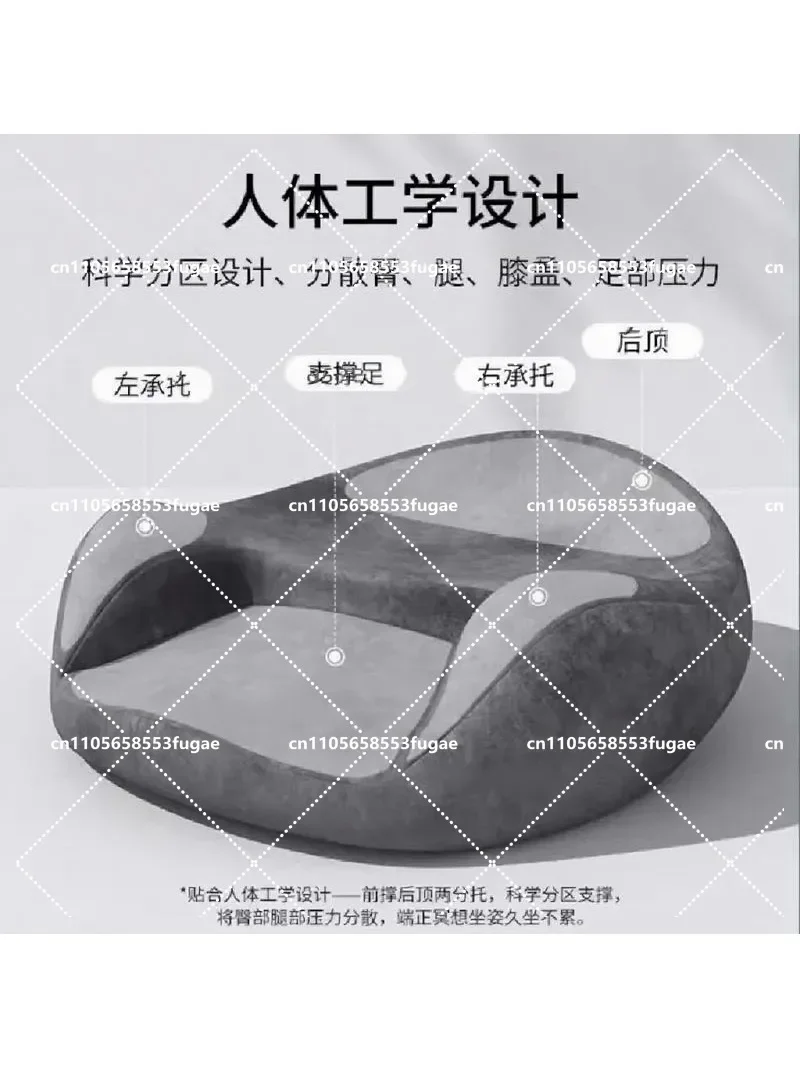 Cotton Memory Foam Meditation Yoga Cushion Quiet Pad Sedentary Seat Floor Sitting Pad for Comfortable Seating