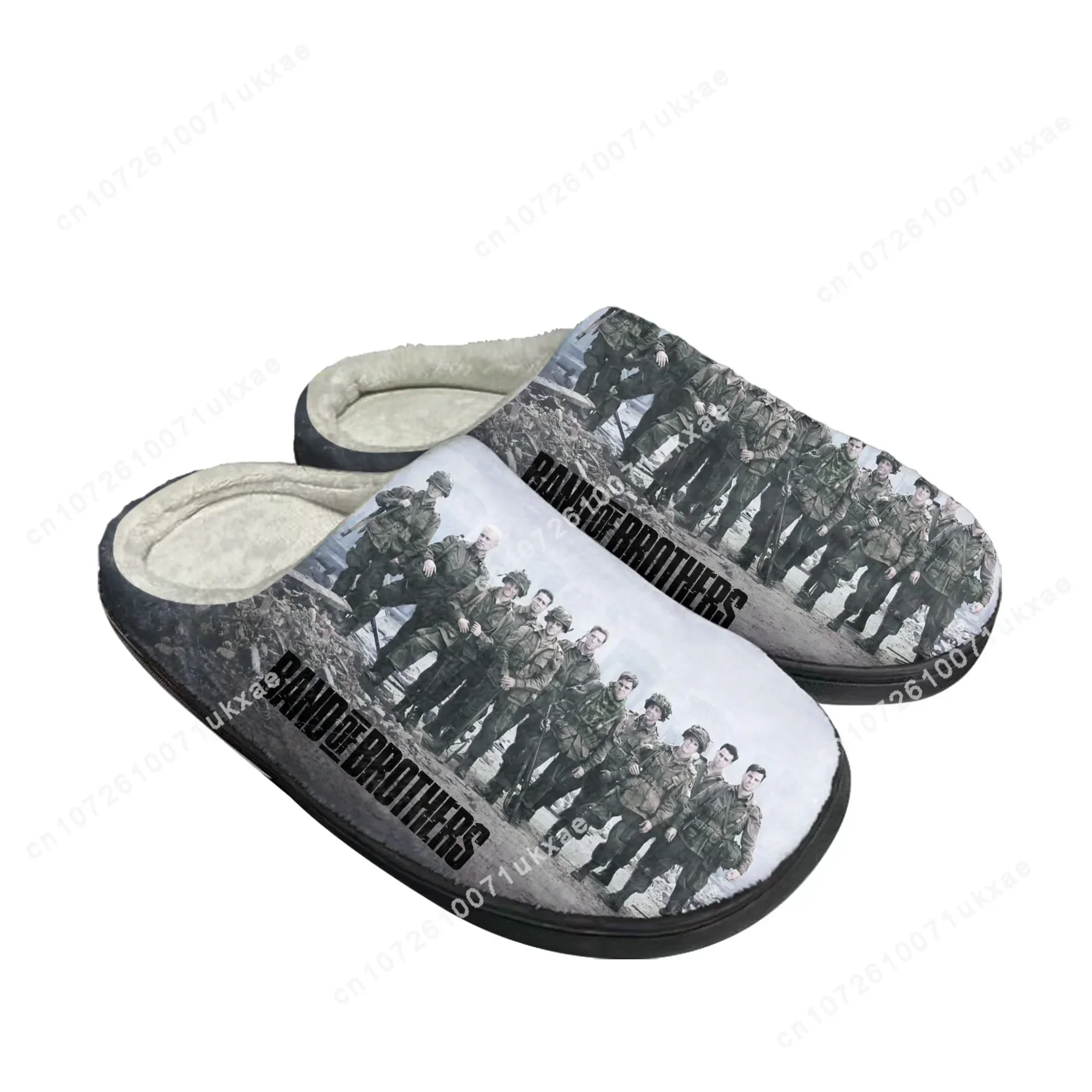 Band of Brothers Home Cotton Slippers Mens Womens Plush Bedroom Casual Keep Warm Shoes Thermal Indoor Slipper Customized Shoe