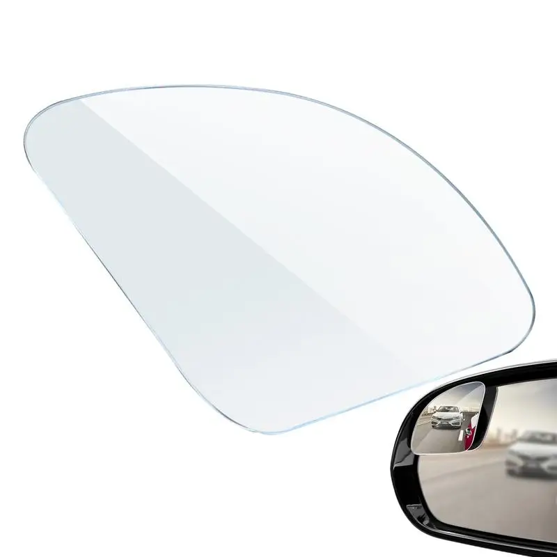 Convex Mirror Car 2pcs Blindspot Mirrors For Cars Fan-shaped Frameless Rust Resistant Wide Angle Easy Installation Convex Mirror