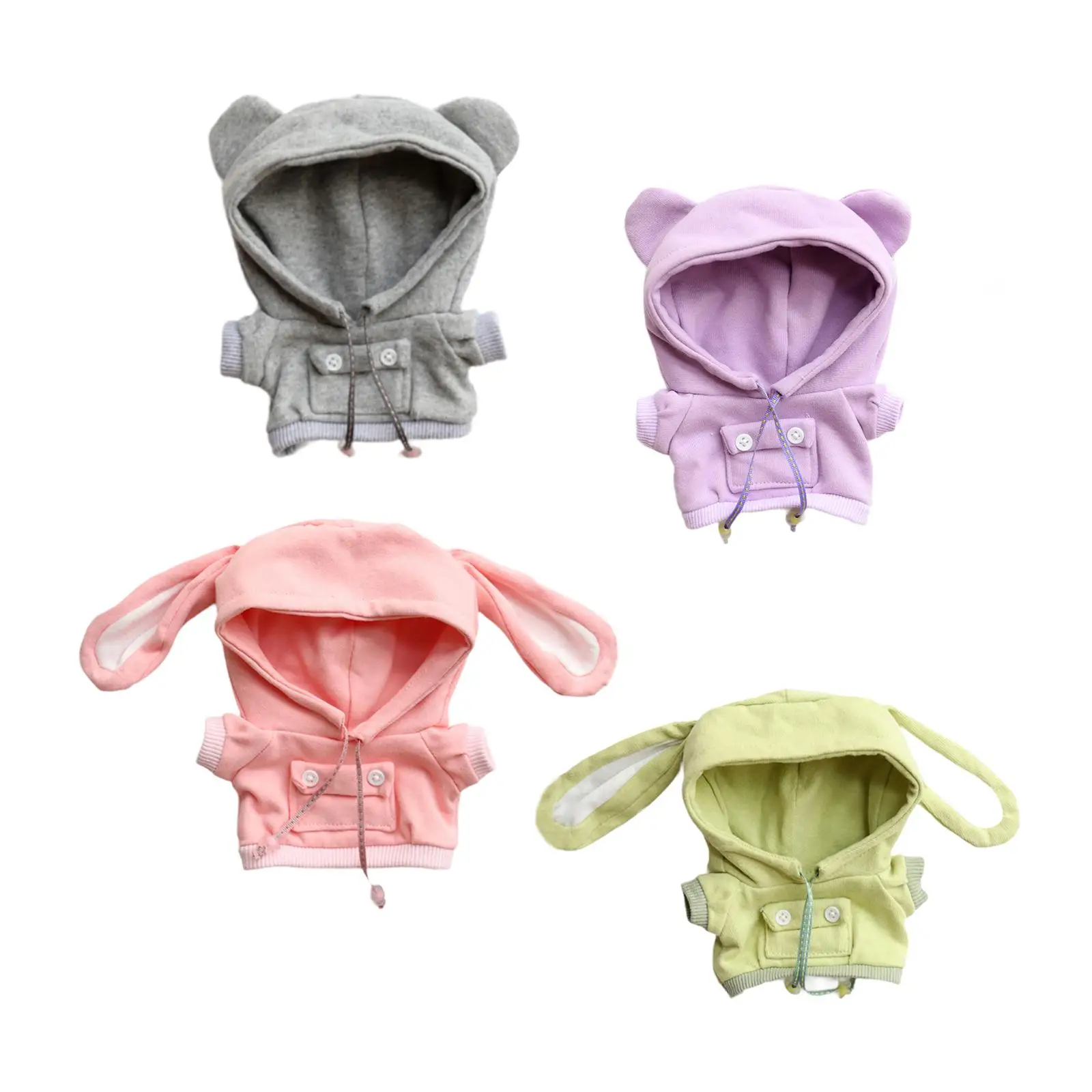 

Толстовка с капюшоном для мягких животных, аксессуары для кукольной одежды для наряда