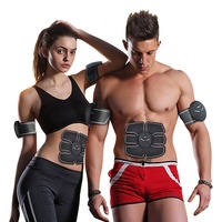 Electric Abs Trainer Muscle Toner EMS Muscle Stimulator Abdominal Toning Belt Fit for Body Arm