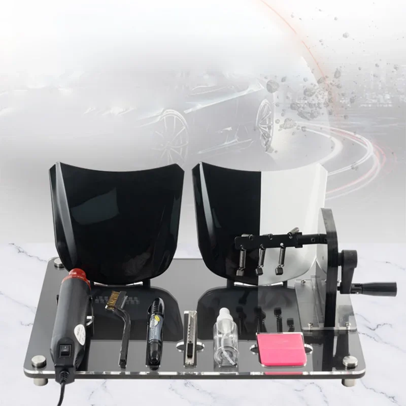 Car Paint Protection Film Tester, Hood Model Display Stand, Scratch, Impact, and Heat Repair Test Demonstration