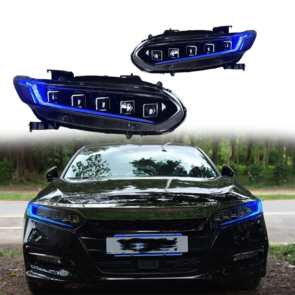 Headlight assembly For 2018 2019 2020 2021 2022 2023 Honda Accord Daytime Running Lights, Headlights directional signal