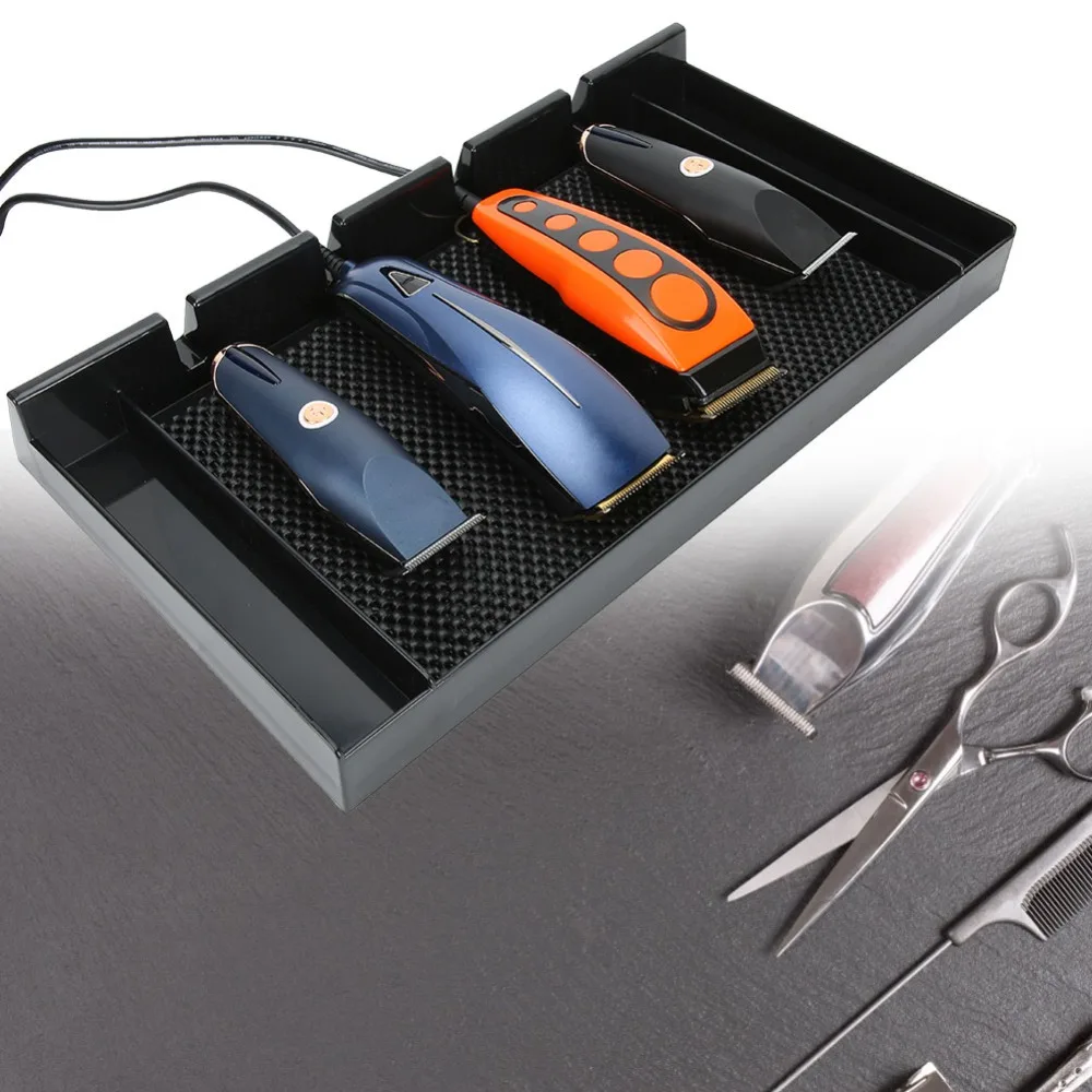 PC Hair Clipper Storage Box Anti Slip Design Push Pull Mechanism Hairdressing Tools Stand Durable Professional - view 3