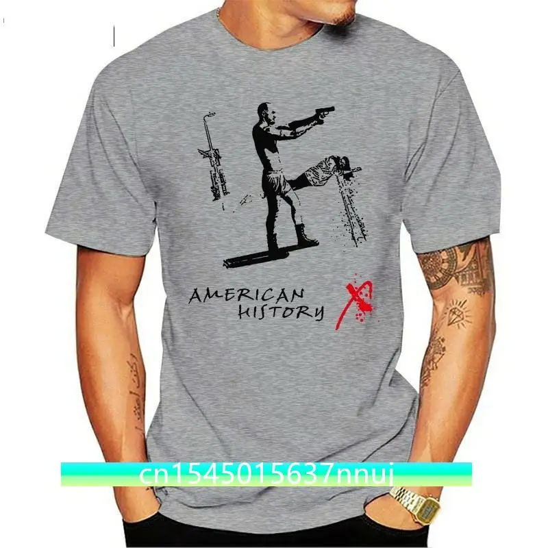 American History X V1 Movie Poster T Shirt White Natural All Sizes S 4Xl