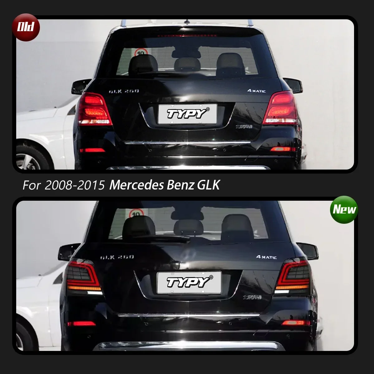 

TYPY автомобиль для Benz GLK светодиодные задние фонари 2008-2015, обновление, модифицированный для нового DRL, динамический указатель поворота, светодиодный задний фонарь, автоаксессуары