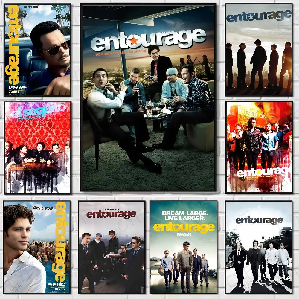 

Funny TV Series E-EntourageS Poster Suitable For Living Room,bedroom,bar,Hallway Bar Wall Art Prints Decoration Gifts