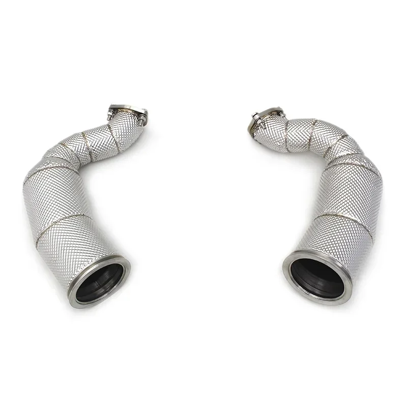 

Section High flow Pipes branch downpipe Exhaust Pipe with for 4.8 2010-2016