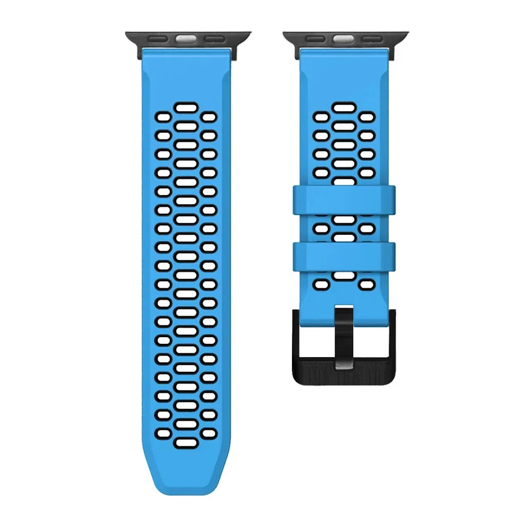 Sport Silikonarmband für Apple Watch Ultra 2 49 mm Armband Armband für Apple Watch Serie 9 8 7 SE 6 45 mm 44 mm 42 mm Zubehör – Detail 38
