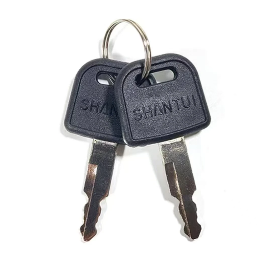 

Suitable for Shantui excavator key SE60 75-9 135 215 245-9 ignition key new door key