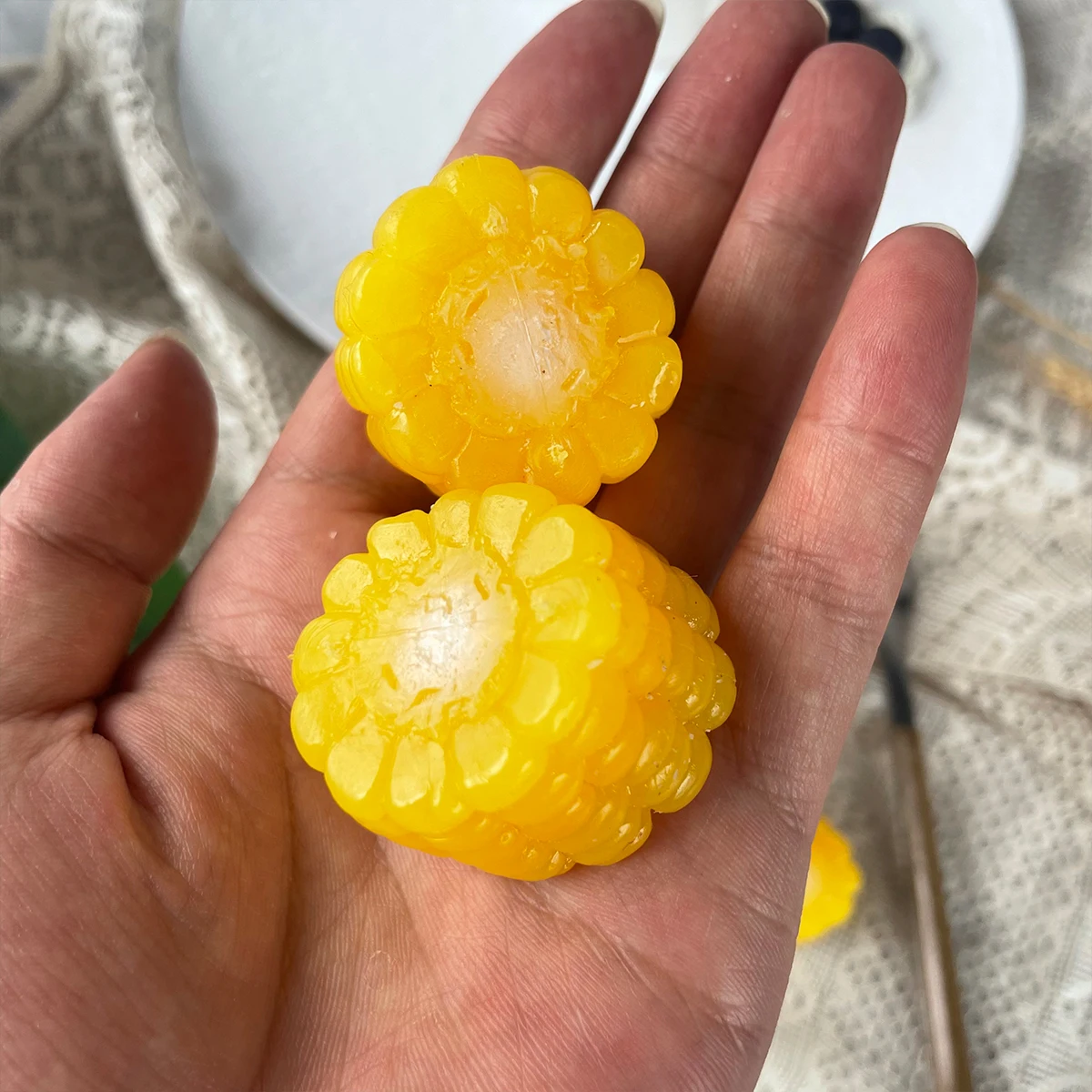 Western Food Simulation Steak Model Pretend Play Simulation Food Simulation Kitchen Toy Corn Cooking Toys Fake Fried Eggs - view 2
