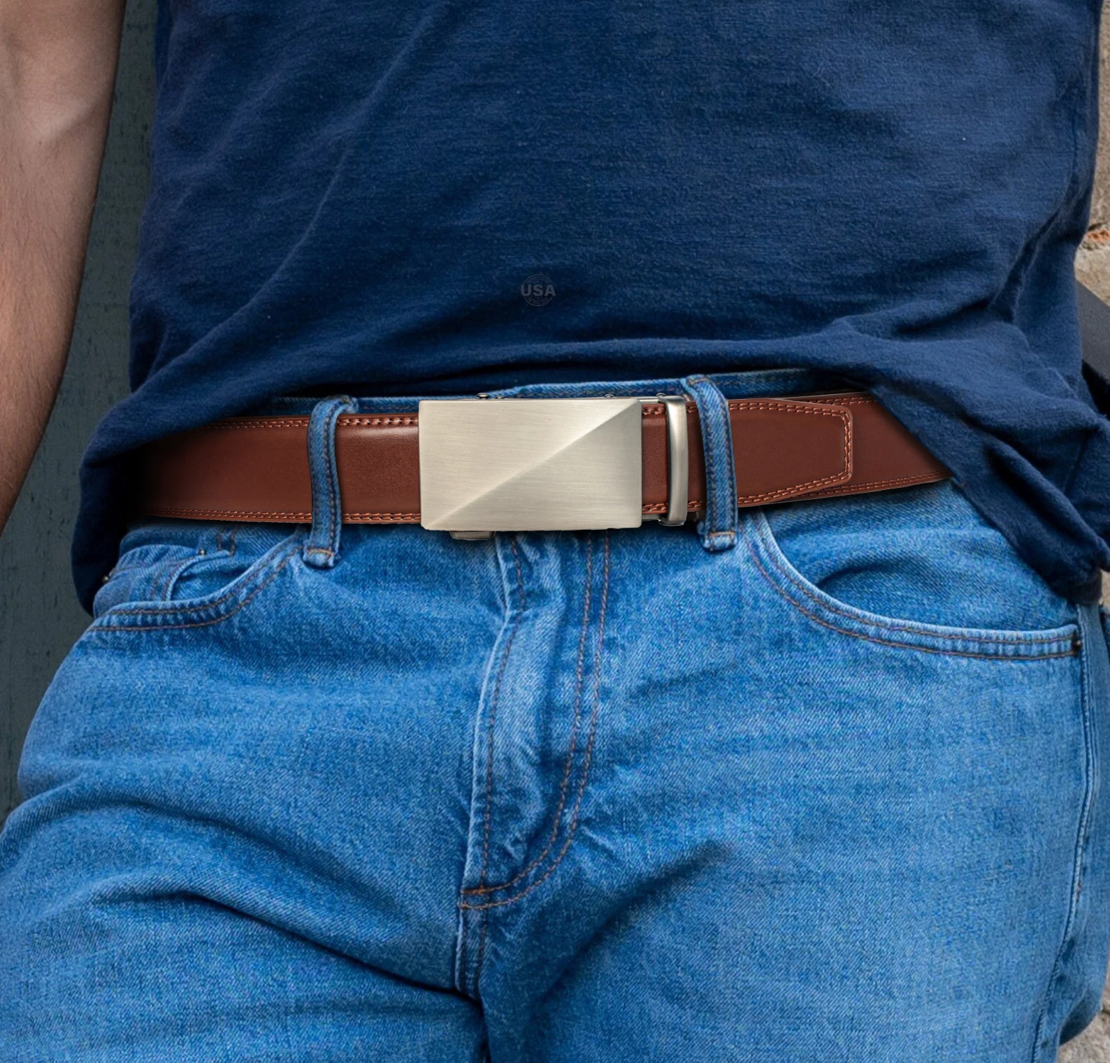 Männer Leder Gürtel Automatische Schnalle Gürtel Mode Legierung Gürtel Echtes Leder Luxus Gürtel für Männer Business Luxus Designer Kleidung – Detail 7