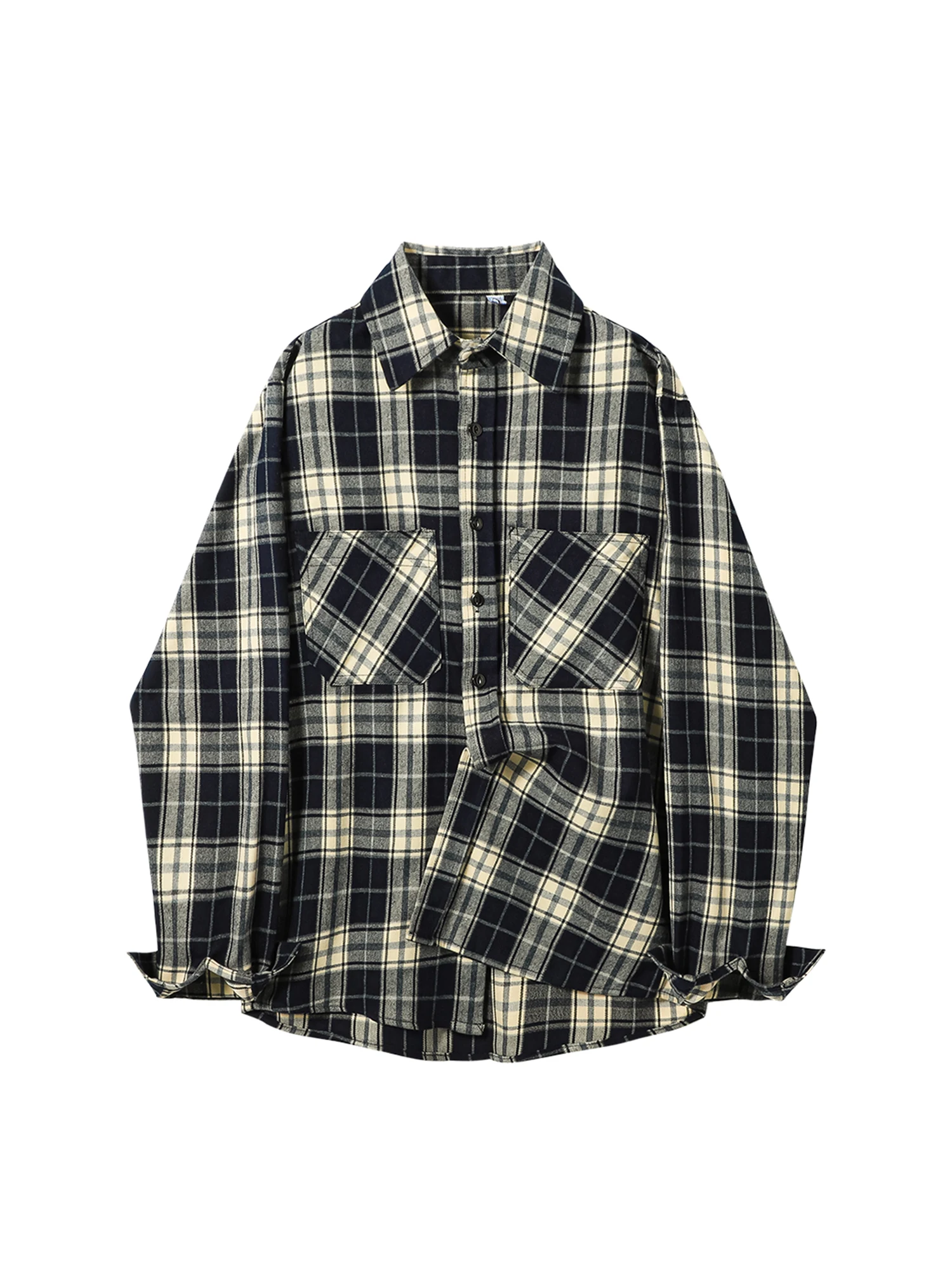 

Женские клетчатые рубашки и блузки, винтажная мода Y2k 2000-х годов, эстетичная рубашка-поло с длинными рукавами, рубашка оверсайз, одежда, весна-осень