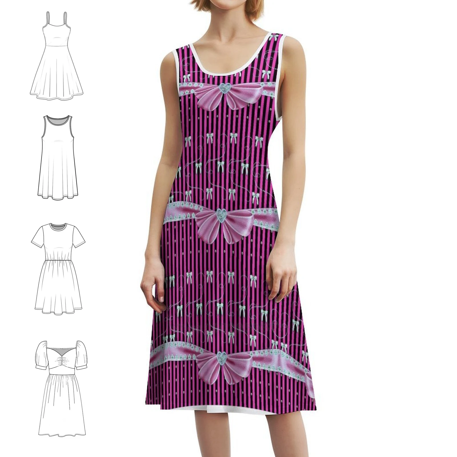 الكمال الباريسي باللون الوردي / الأرجواني فستان بوهو أنيق أنيق لحفلات الزفاف على الشاطئ بفيونكة باريسية وردي جميل