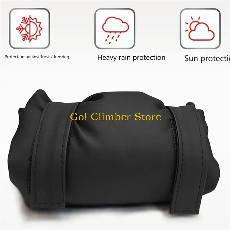 Q84C Pack of 2 Outdoor Faucet Freeze Cover Winter Hose Bib Sleeve with Secure Fastener Strips for Cold Season Yard and Wall