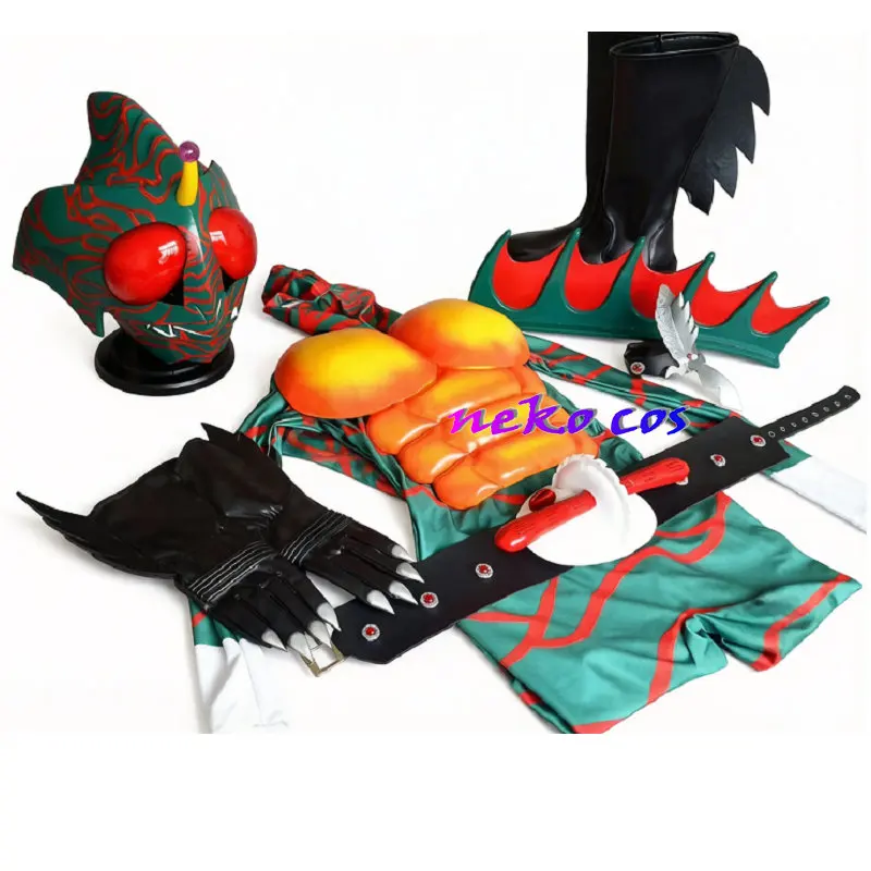 nekocos Rider Rider Amazon fullset bodysuit mask belt gloves armcover shoes Cosplay Costume Custom Size