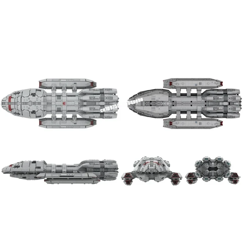 Nieuwe 7162 Stuks Beroemde Ruimte Film Moc Battlestar Pegasus Zware Oorlogsschip Model Creatieve Ideeën Kind Speelgoed Verjaardagscadeau Aangepaste Puzzel