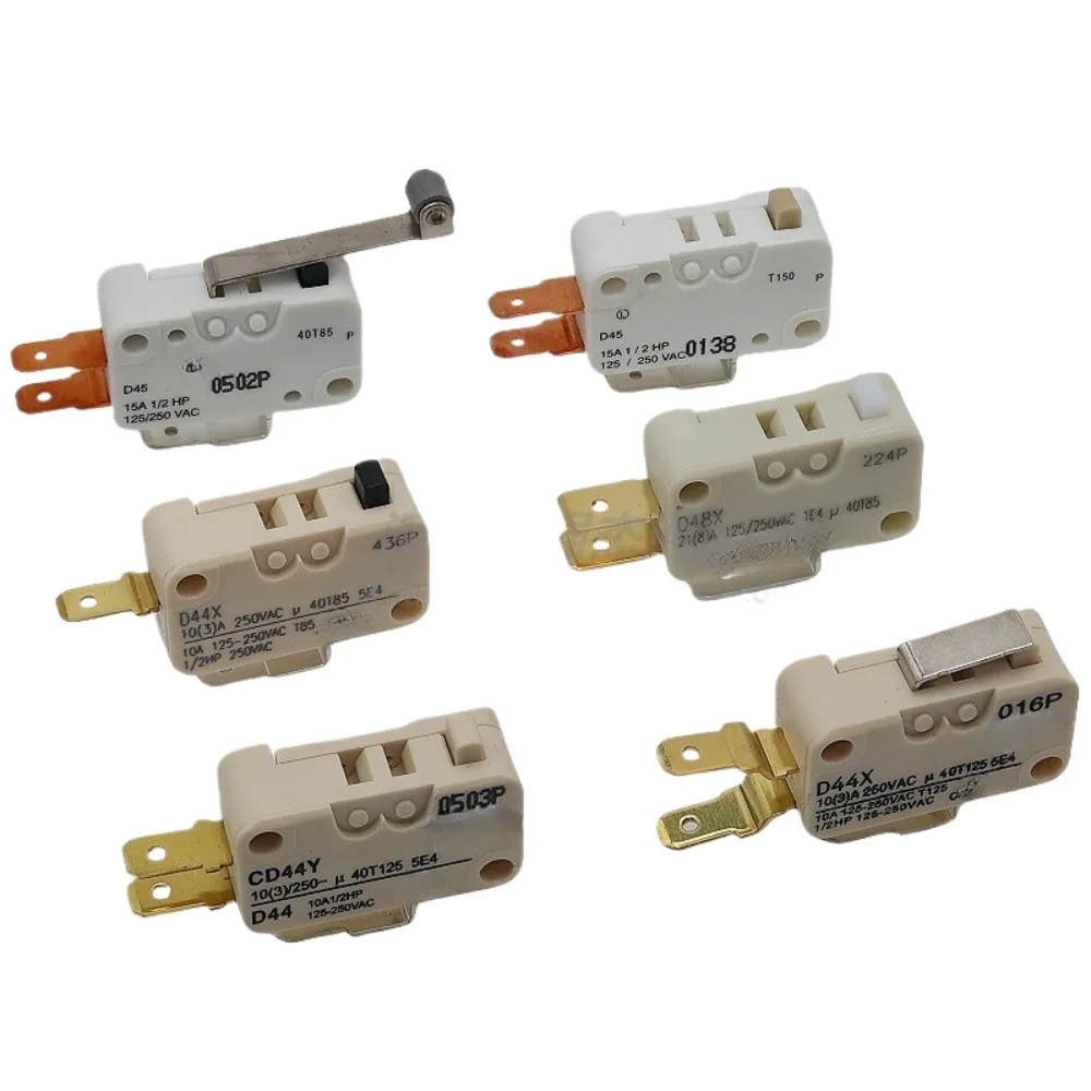 NEW 5PCS D44X CD44Y D44X 10A D45 15A D48X 21A Micro Switch Short Handle 10A 250V