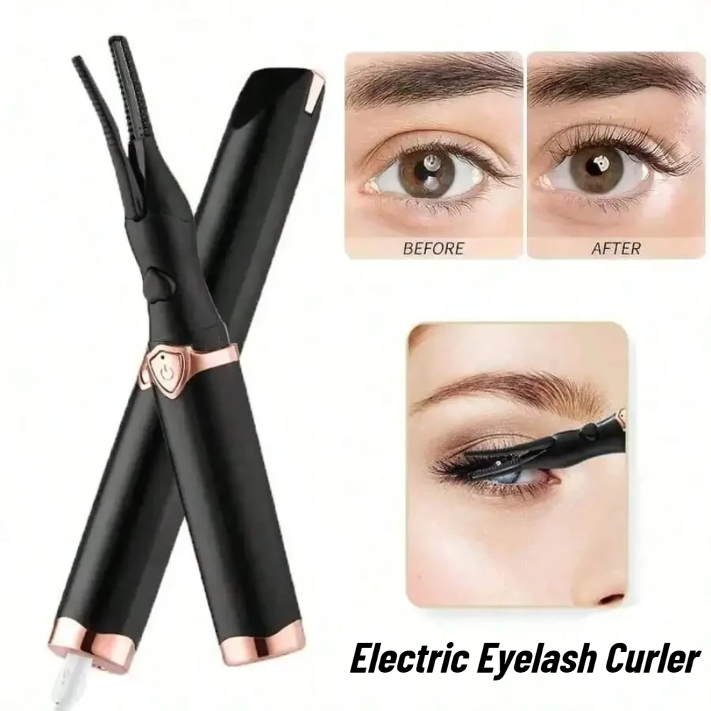 

Electric Heated Eyelash Curler Portable Eyelash Curling Device Quick Heating Lash Curling Comb Clip Long-lasting Makeup Tools